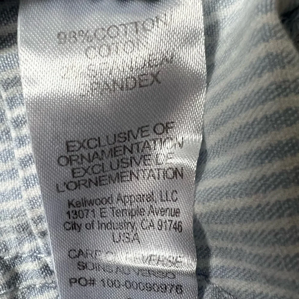 Wit & Wisdom Light Blue Stripped Distressed Ankle Skimmers Ab Solutions Pants - Picture 12 of 16